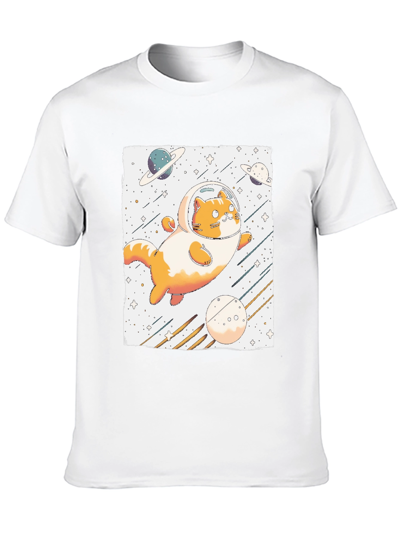 Space Cat T-Shirt - Astronaut Kitten Tee