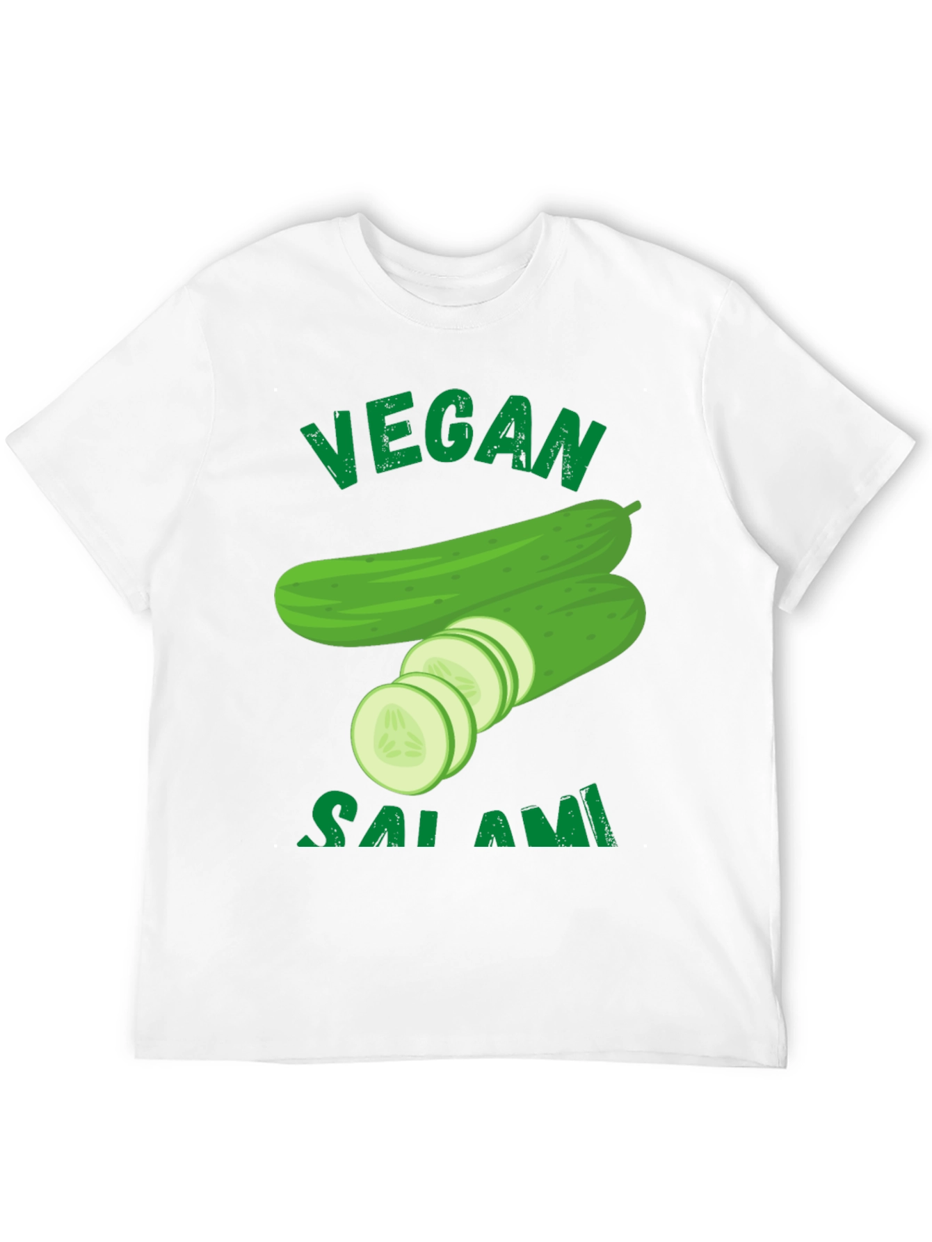 Vegan Salami Cucumber Graphic T-Shirt