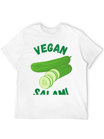Vegan Salami Cucumber Graphic T-Shirt