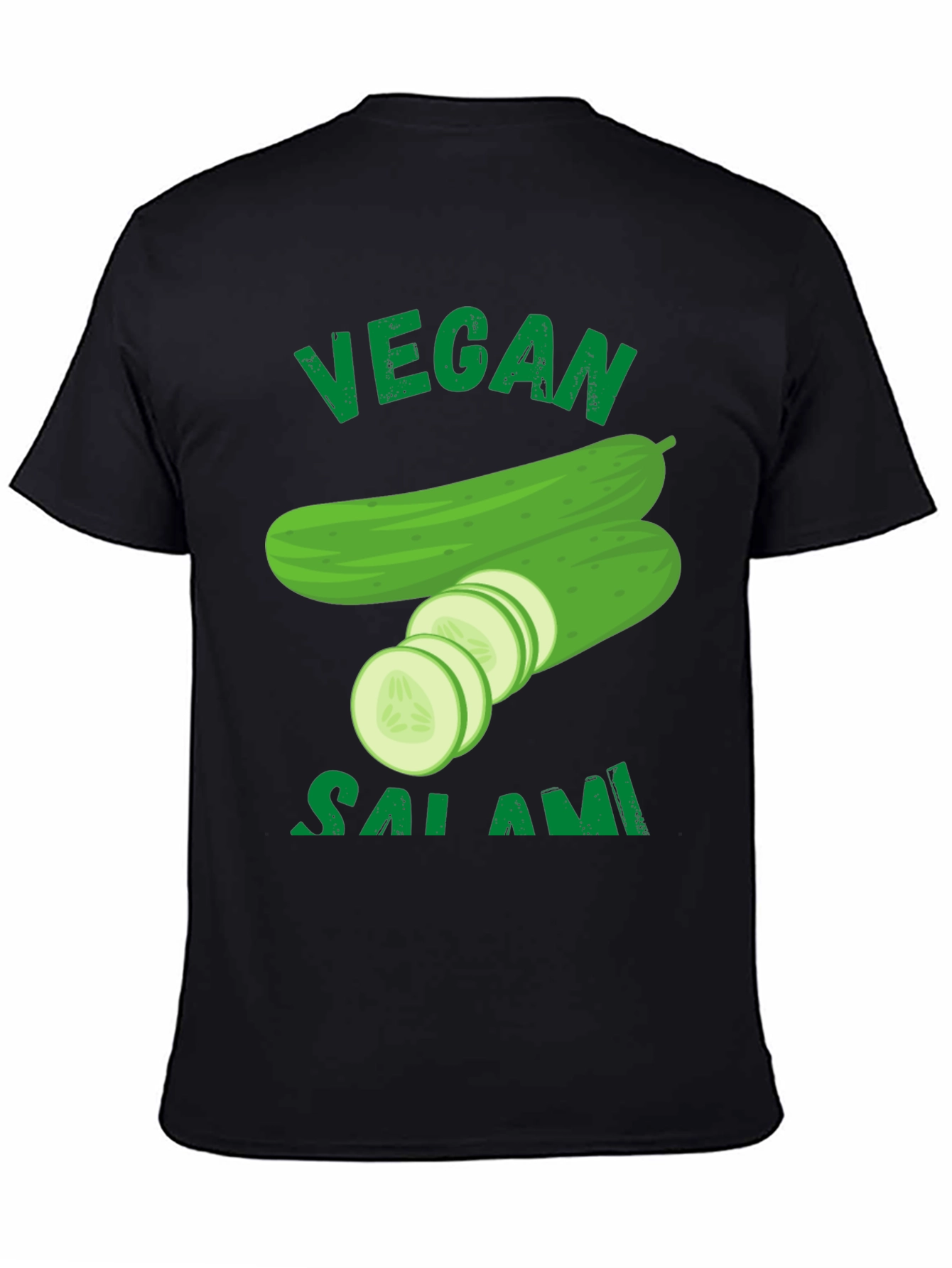 Vegan Salami Cucumber Graphic T-Shirt