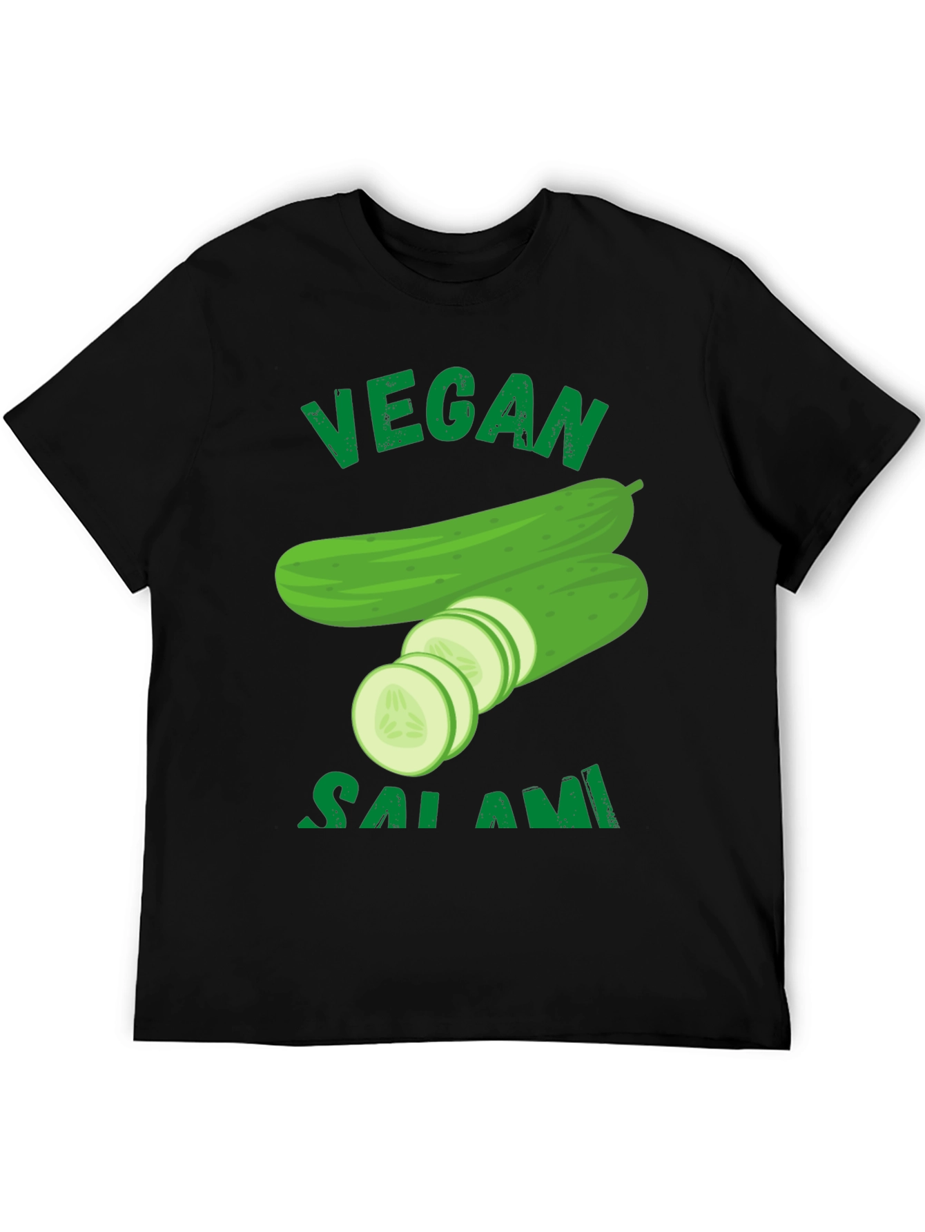 Vegan Salami Cucumber Graphic T-Shirt