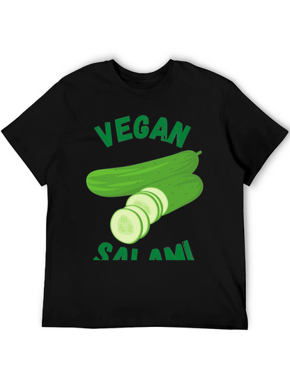 Vegan Salami Cucumber Graphic T-Shirt