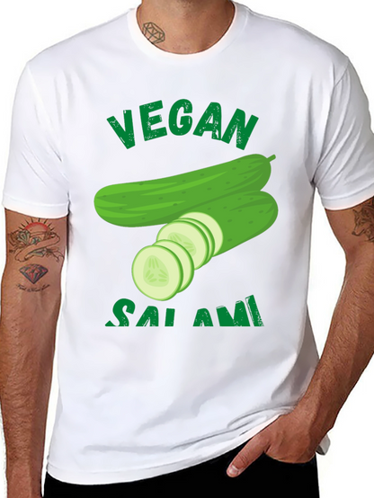 Vegan Salami Cucumber Graphic T-Shirt