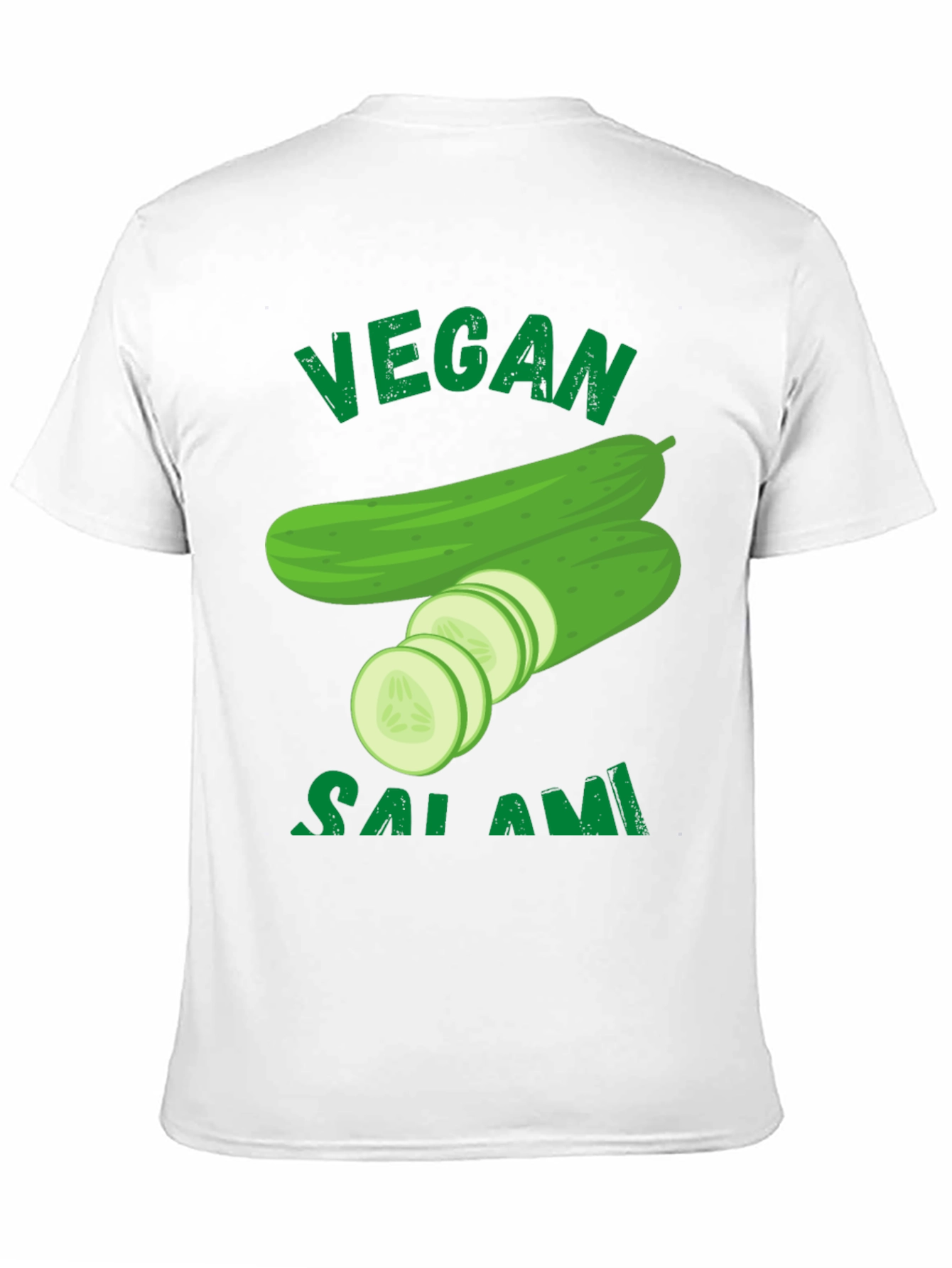 Vegan Salami Cucumber Graphic T-Shirt