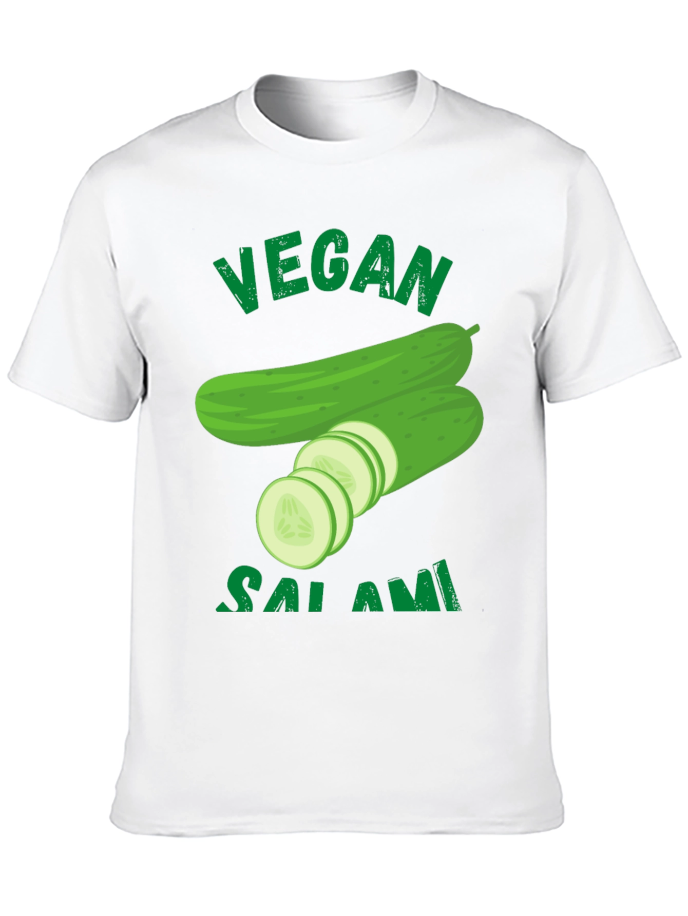 Vegan Salami Cucumber Graphic T-Shirt