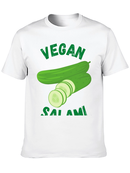 Vegan Salami Cucumber Graphic T-Shirt