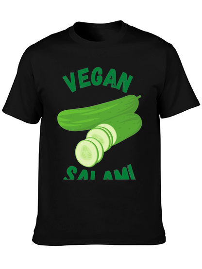 Vegan Salami Cucumber Graphic T-Shirt