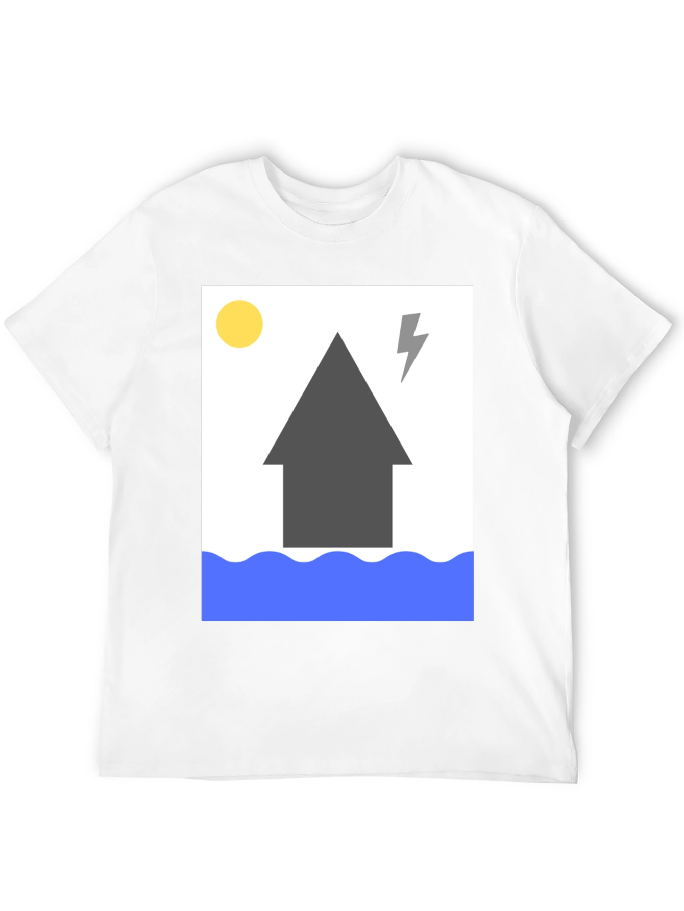 Humorous Flood Graphic T-Shirt