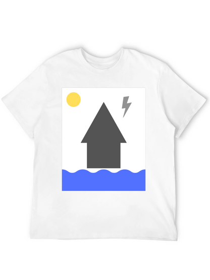 Humorous Flood Graphic T-Shirt