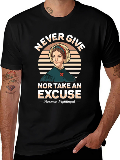 Florence Nightingale T-Shirt - Never Give Up