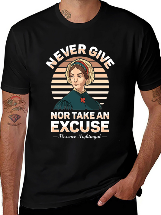 Florence Nightingale T-Shirt - Never Give Up