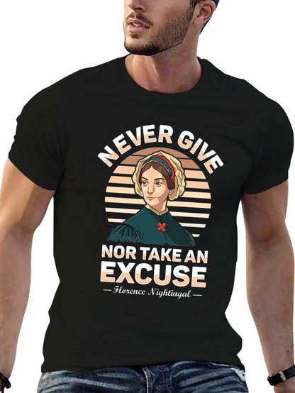 Florence Nightingale T-Shirt - Never Give Up