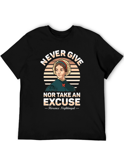 Florence Nightingale T-Shirt - Never Give Up