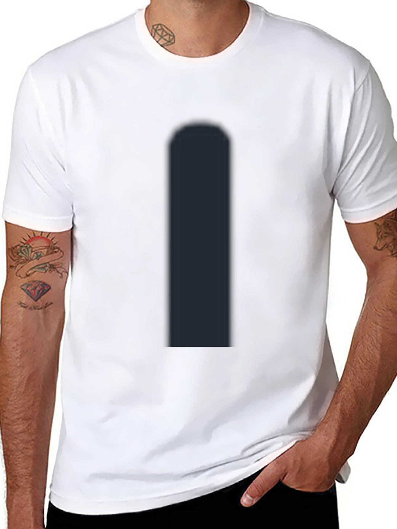 Mens Black T-Shirt - Casual Style