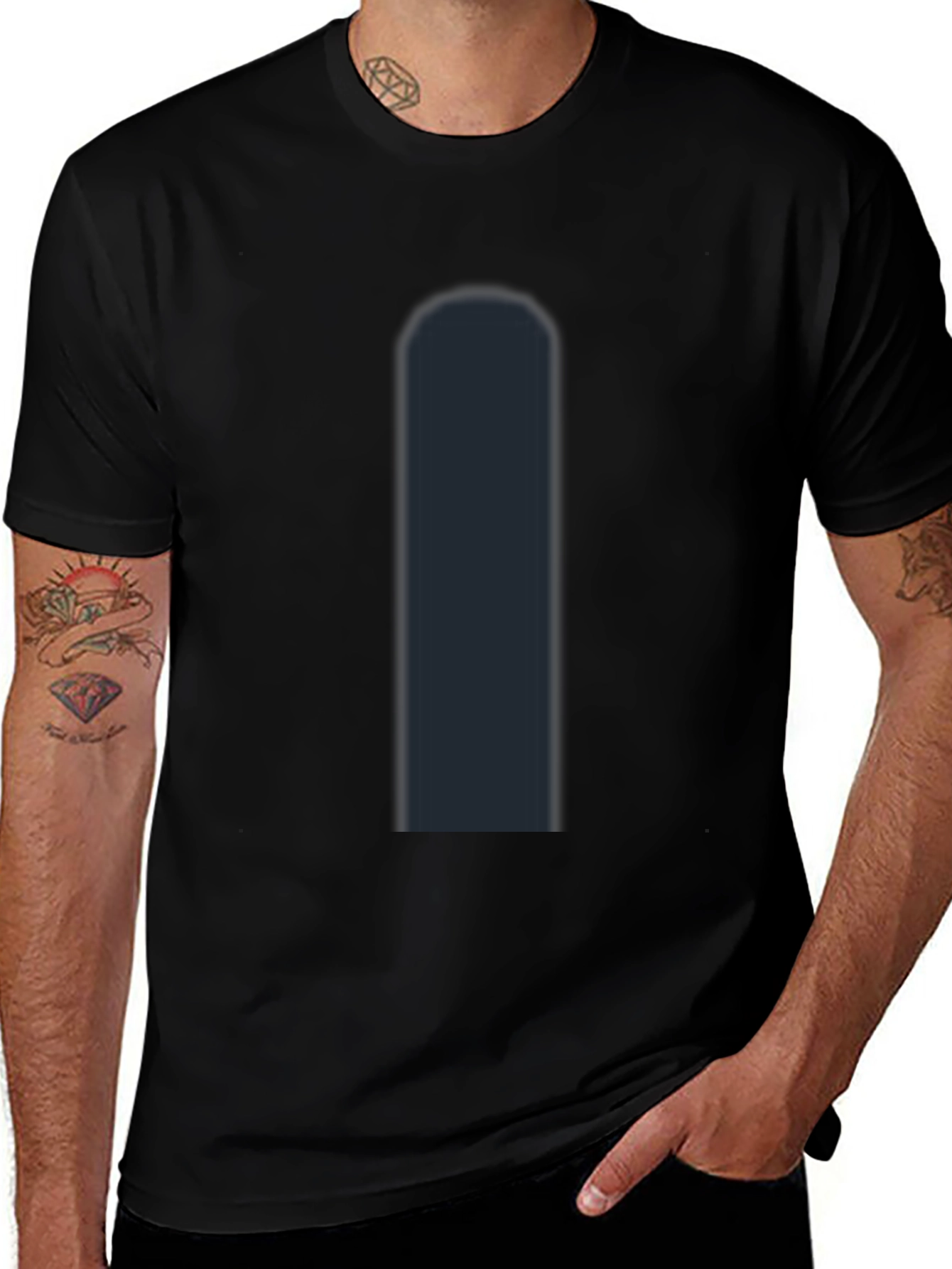 Mens Black T-Shirt - Casual Style