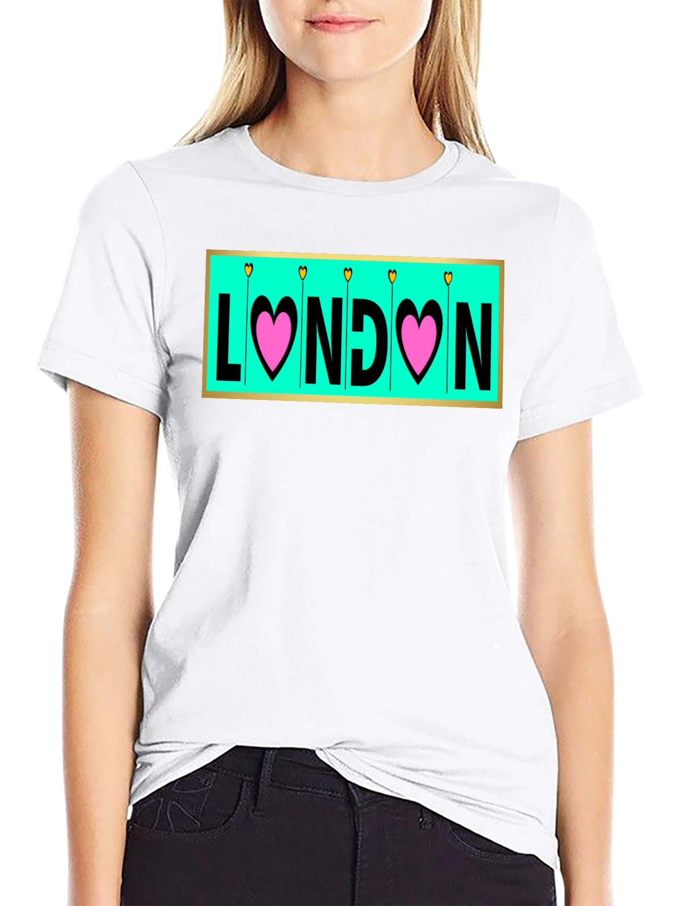 London Love T-Shirt - Heart Design