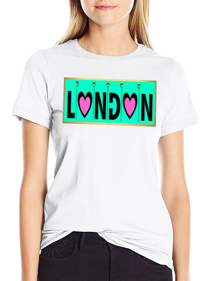 London Love T-Shirt - Heart Design