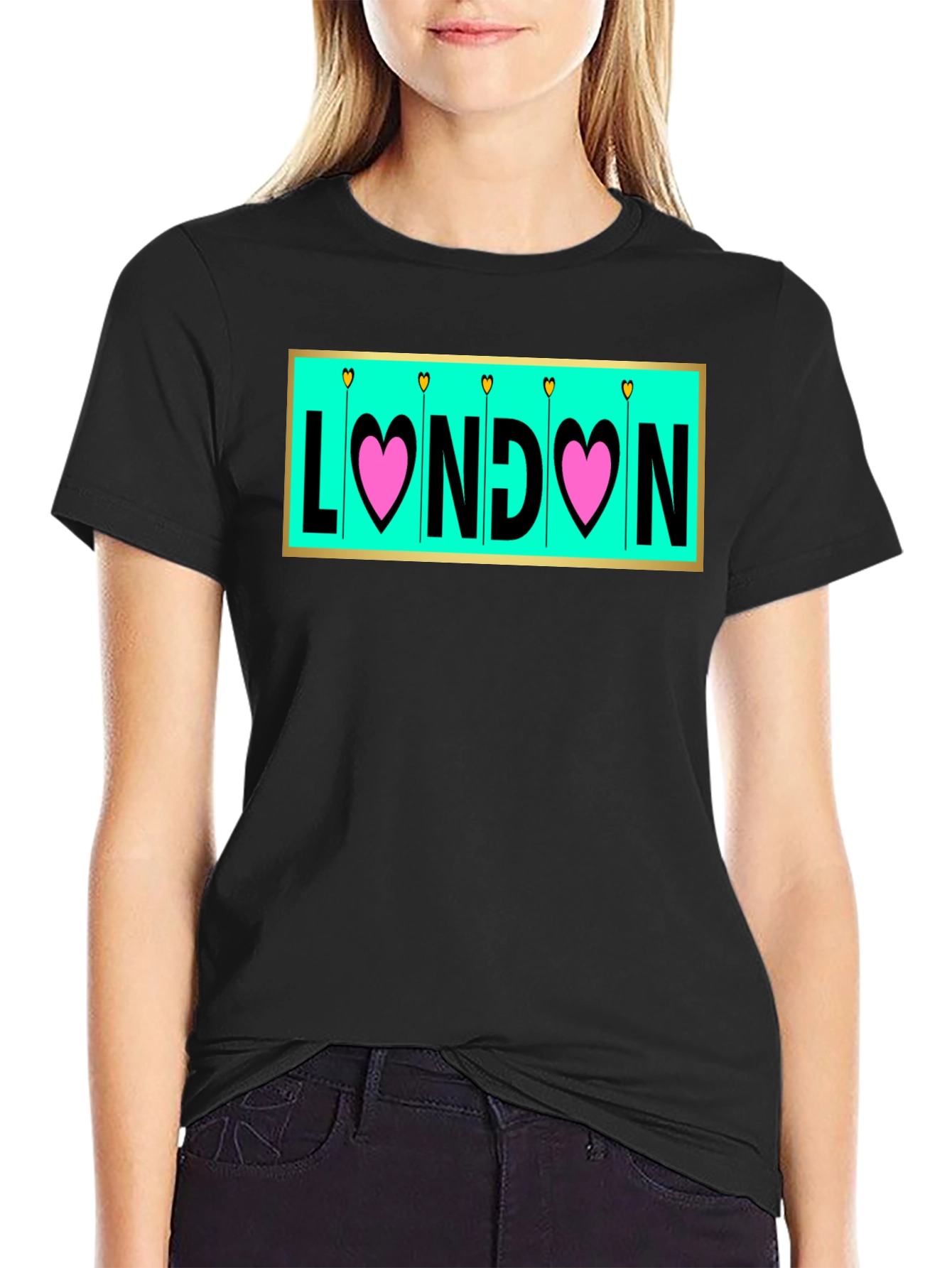 London Love T-Shirt - Heart Design