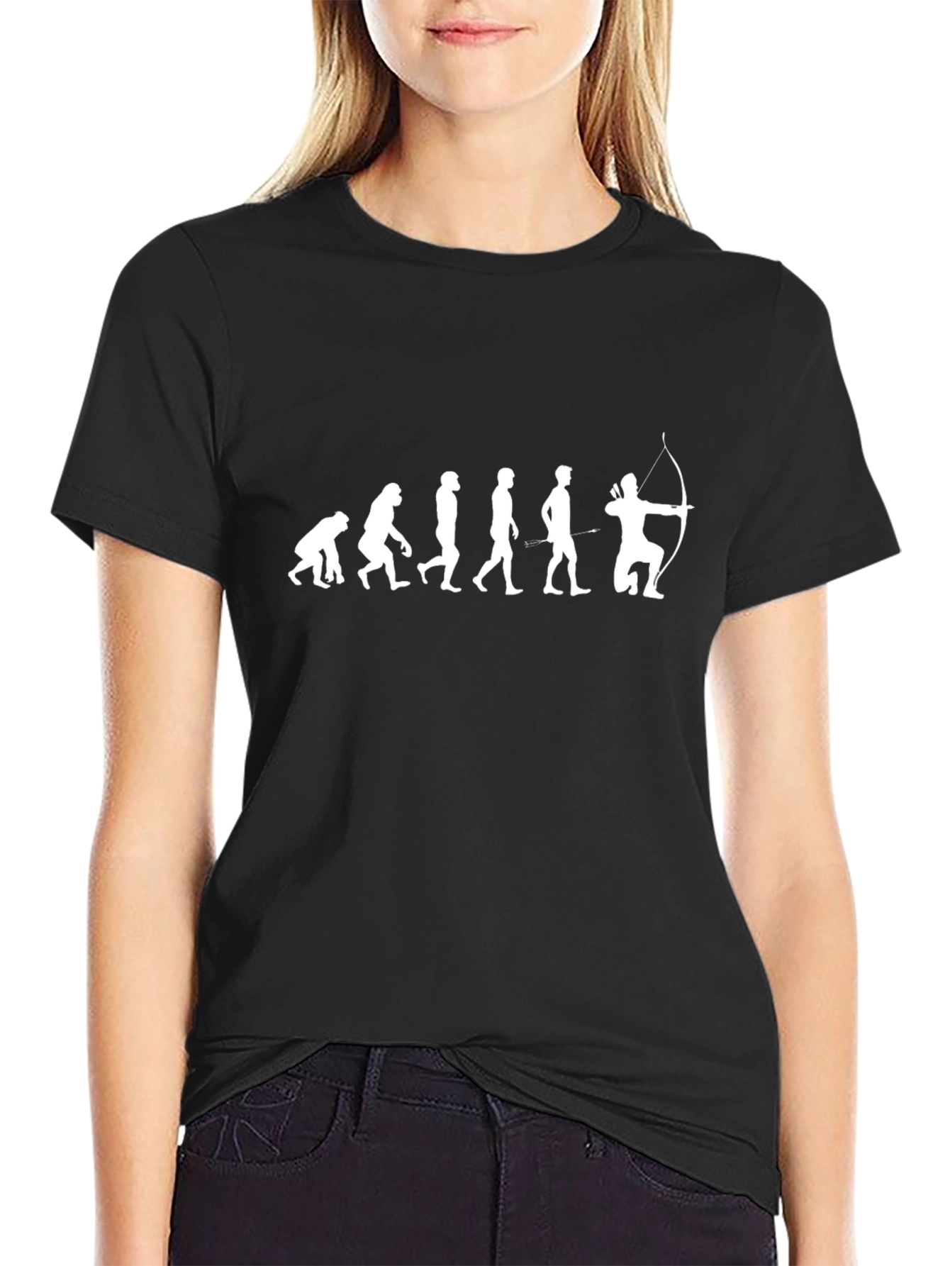 Evolution of Archery Black T-Shirt