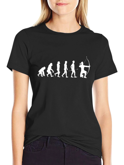 Evolution of Archery Black T-Shirt