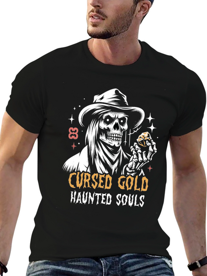 Cursed Gold Haunted Souls Graphic Tee