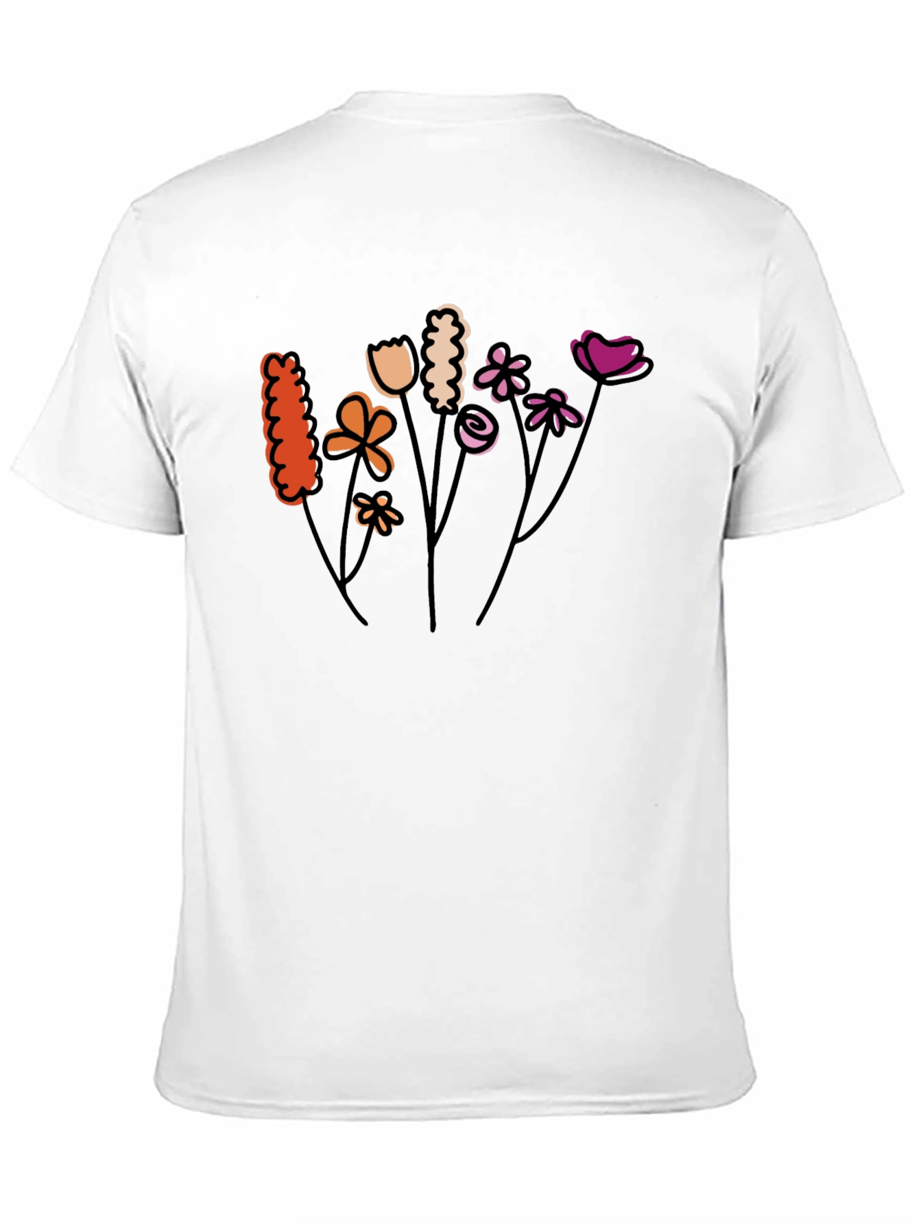Floral Graphic Tee - Black