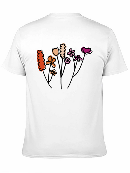 Floral Graphic Tee - Black