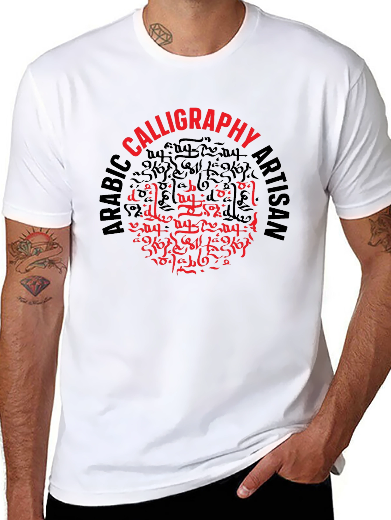 Arabic Calligraphy Artisan Black T-Shirt