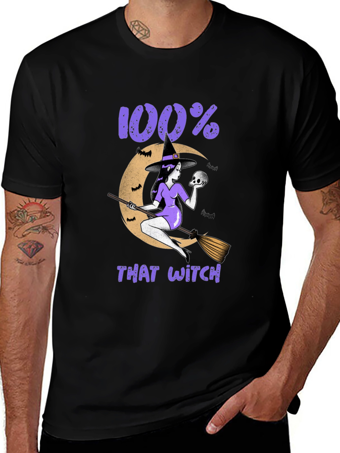 100% That Witch Graphic T-Shirt - Halloween Tee