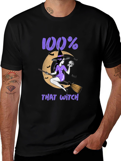 100% That Witch Graphic T-Shirt - Halloween Tee