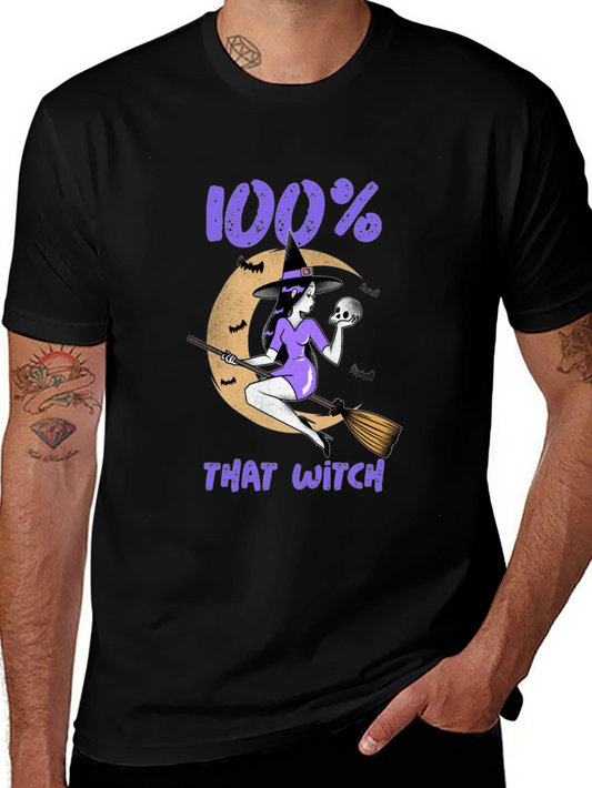 100% That Witch Graphic T-Shirt - Halloween Tee