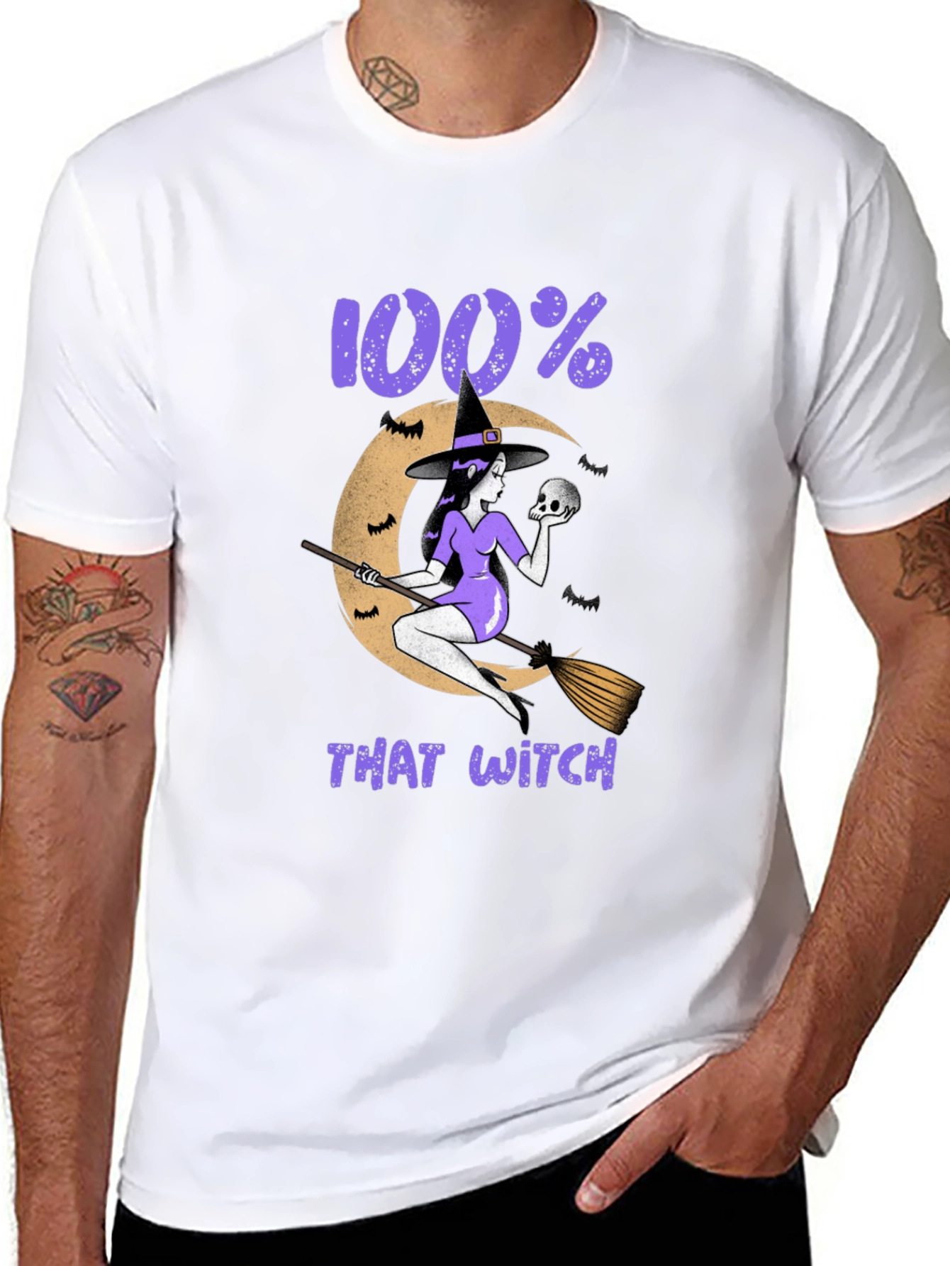 100% That Witch Graphic T-Shirt - Halloween Tee