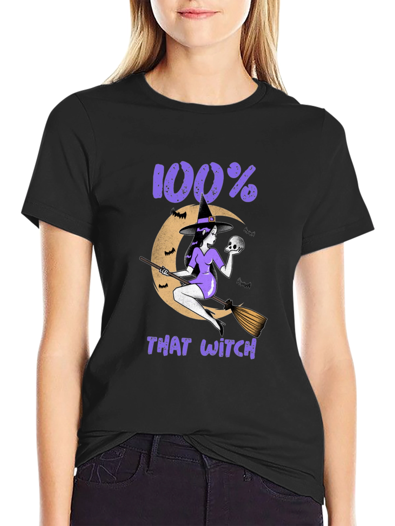 100% That Witch Graphic T-Shirt - Halloween Tee