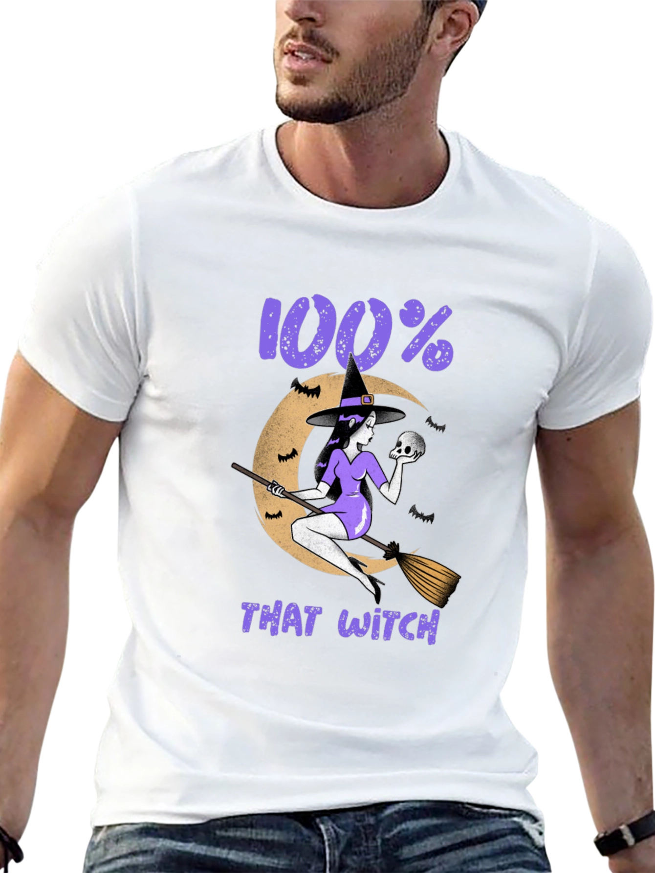 100% That Witch Graphic T-Shirt - Halloween Tee