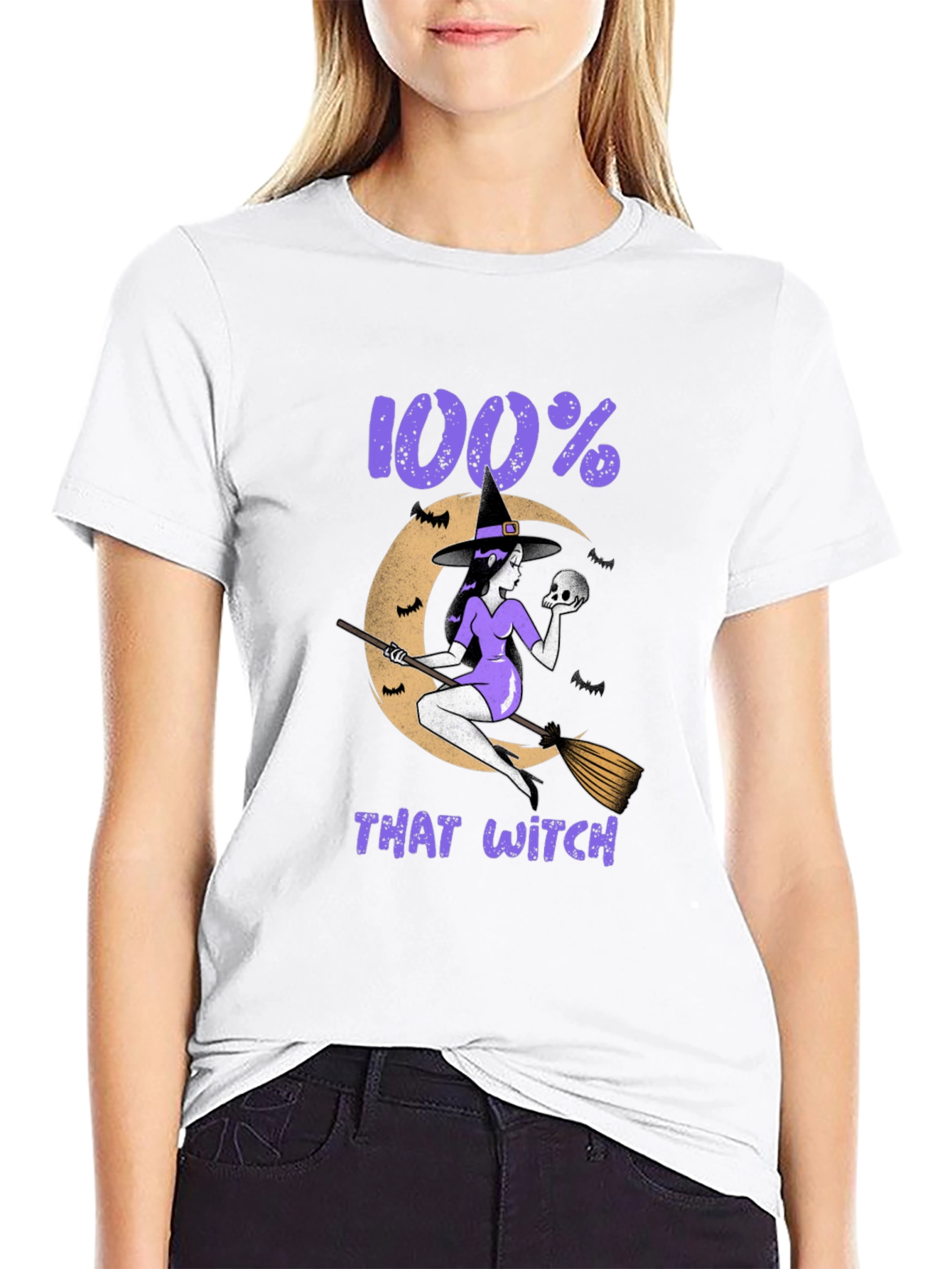 100% That Witch Graphic T-Shirt - Halloween Tee