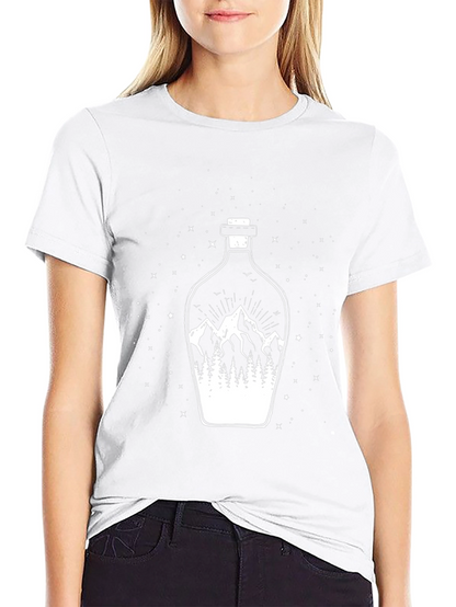Mountain Landscape Graphic Tee - Mens Black T-Shirt