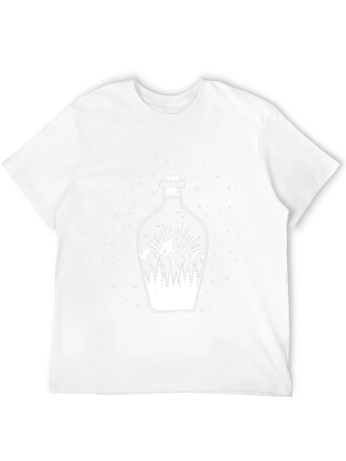 Mountain Landscape Graphic Tee - Mens Black T-Shirt