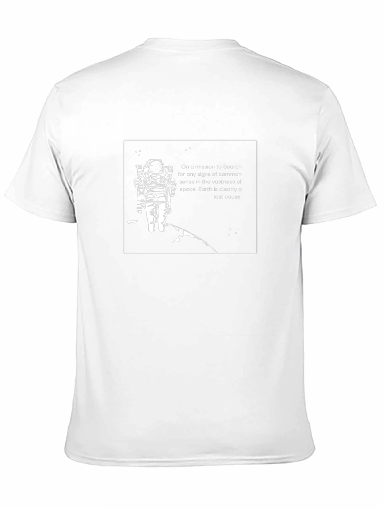 Lost Cause Astronaut Graphic Tee - Black