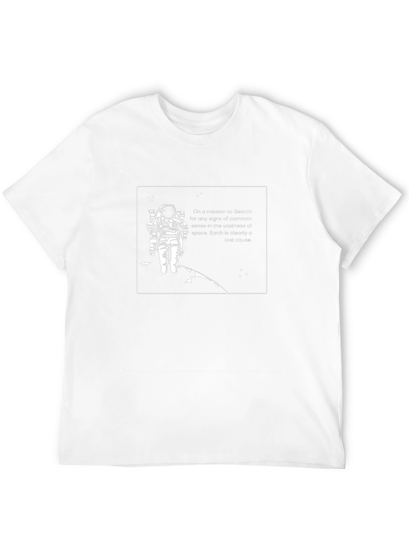 Lost Cause Astronaut Graphic Tee - Black
