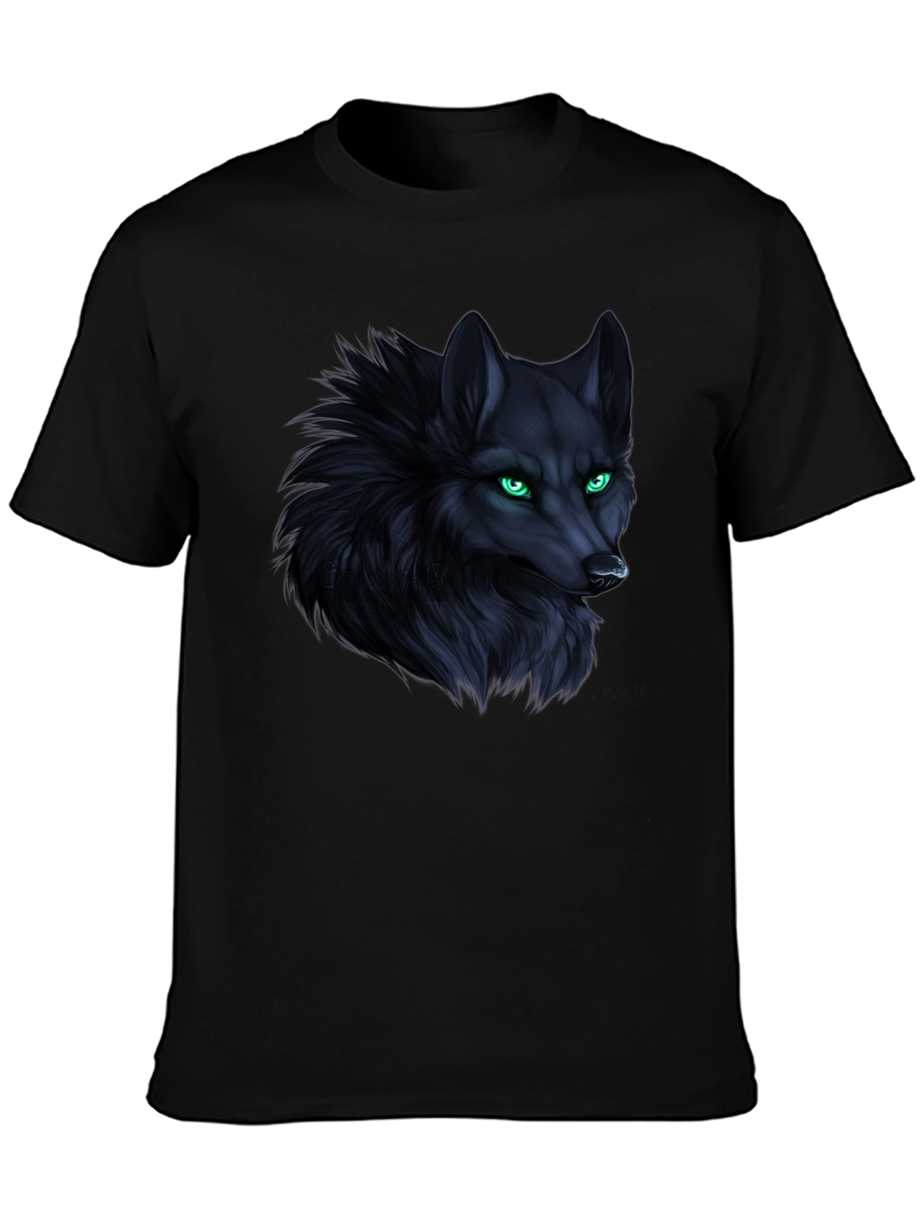 Wolf Graphic Tee - Mens Black T-Shirt