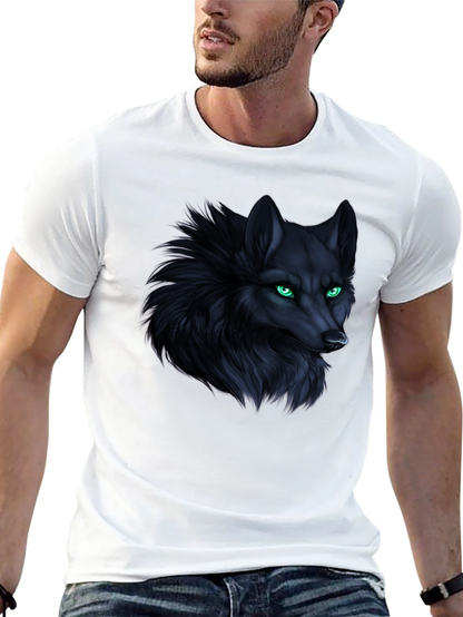 Wolf Graphic Tee - Mens Black T-Shirt