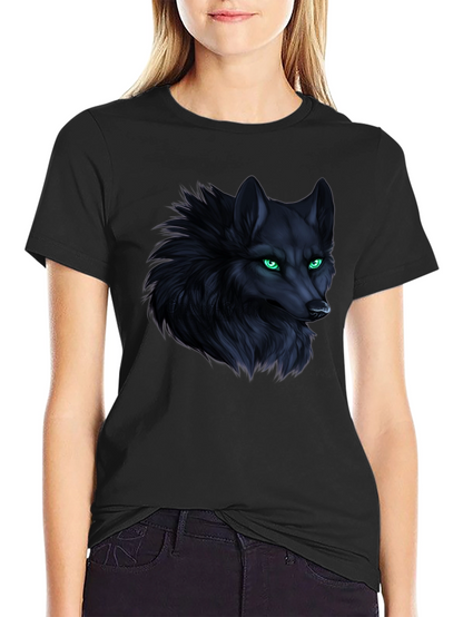 Wolf Graphic Tee - Mens Black T-Shirt