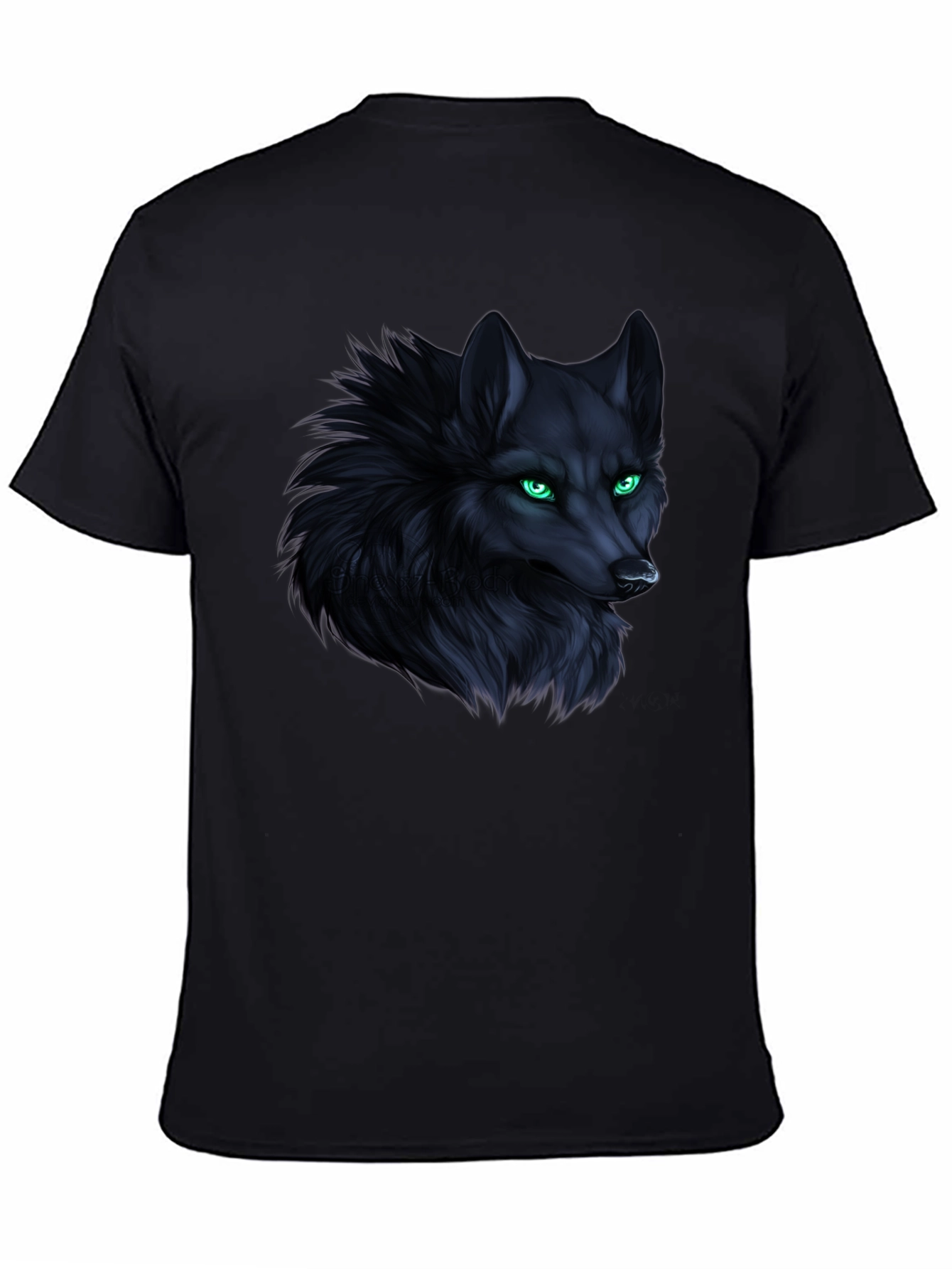 Wolf Graphic Tee - Mens Black T-Shirt