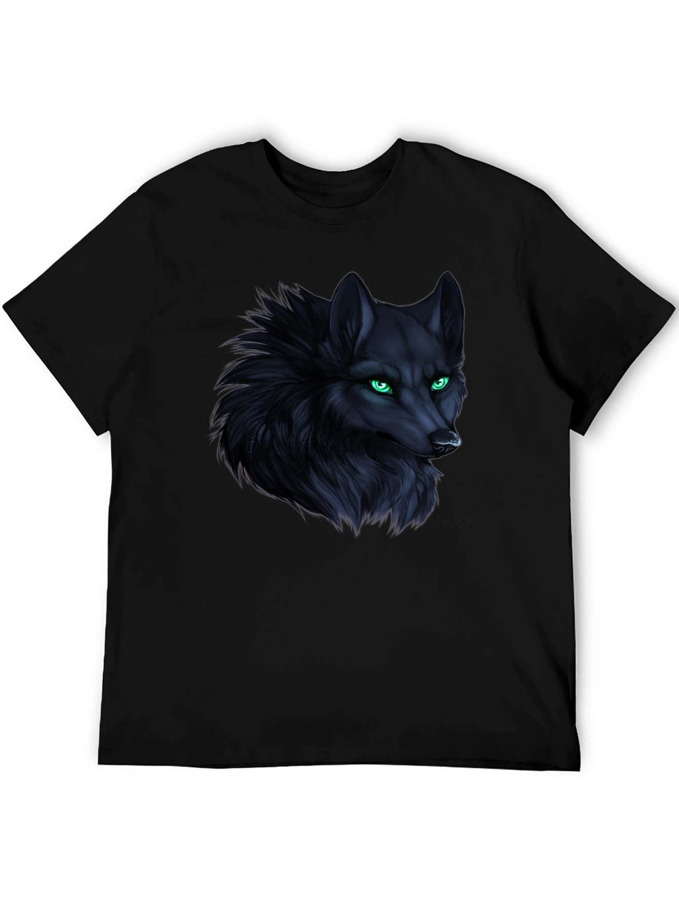 Wolf Graphic Tee - Mens Black T-Shirt