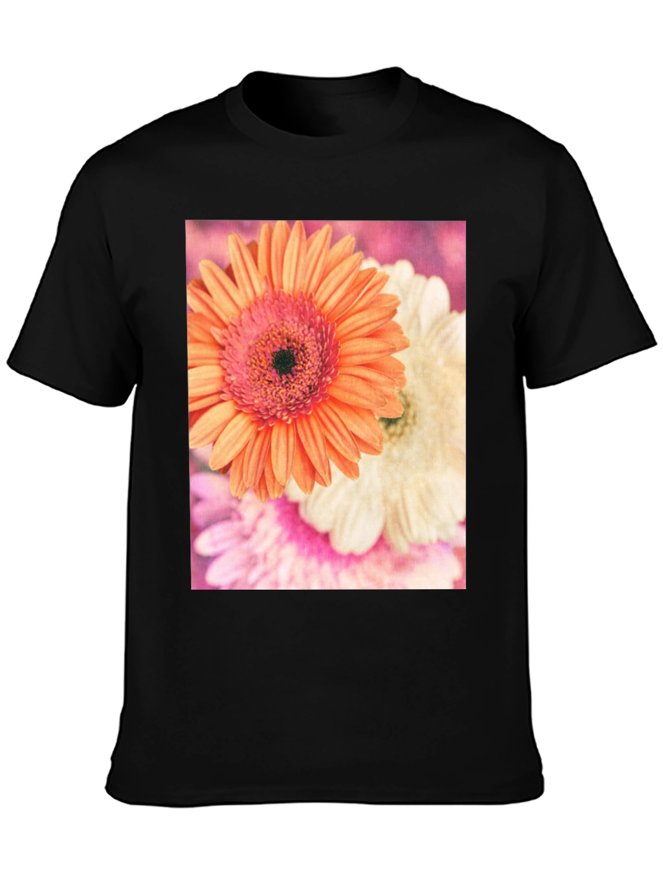 Floral Print Crew Neck T-Shirt
