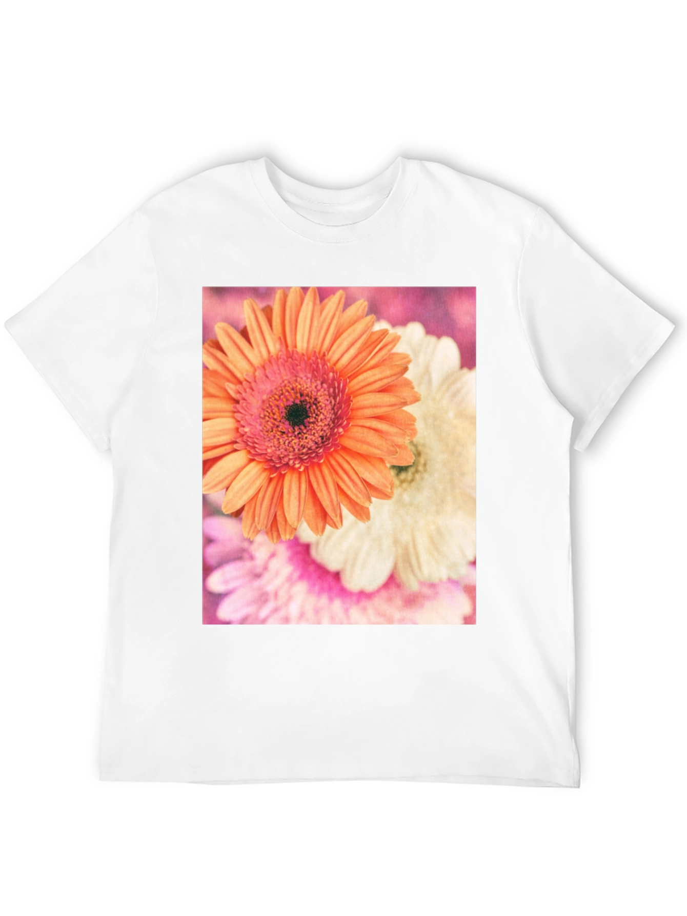 Floral Print Crew Neck T-Shirt