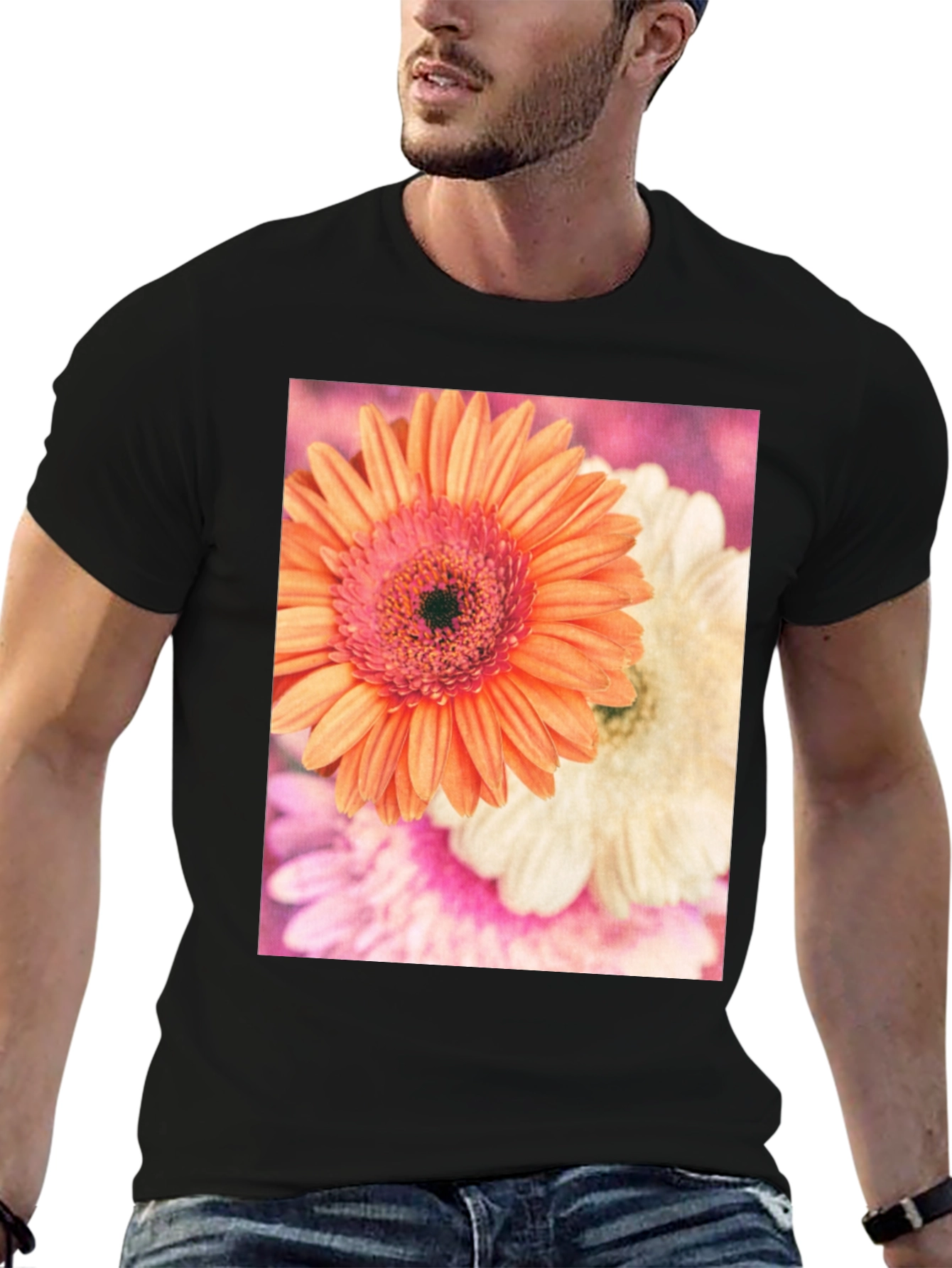 Floral Print Crew Neck T-Shirt