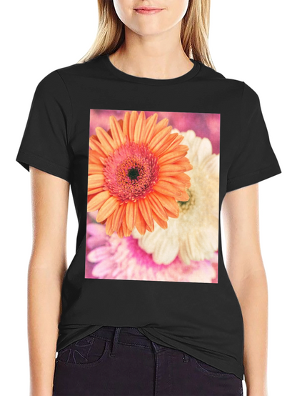 Floral Print Crew Neck T-Shirt