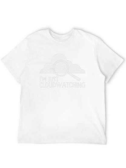 Cloudwatching Graphic T-Shirt - Black Cotton Tee