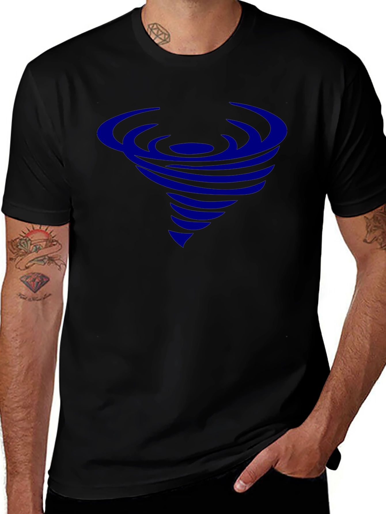Tornado Graphic Black T-Shirt